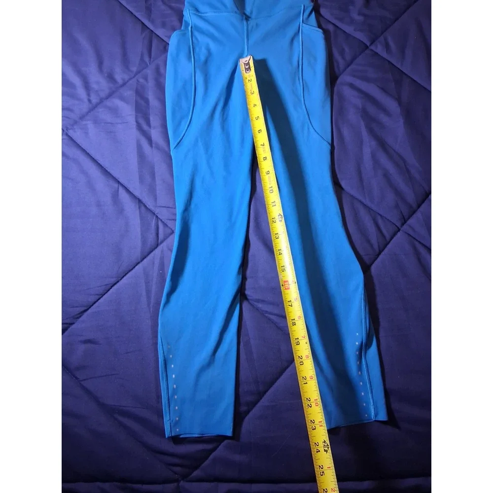 Lululemon Fast and Free HR Tight 25 Pockets Hawaiian Blue HWIB Size 0 LW5FARS